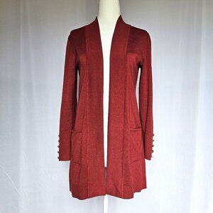 JM Collection | Garnet Long Open Cardigan Sweater | Petite PP